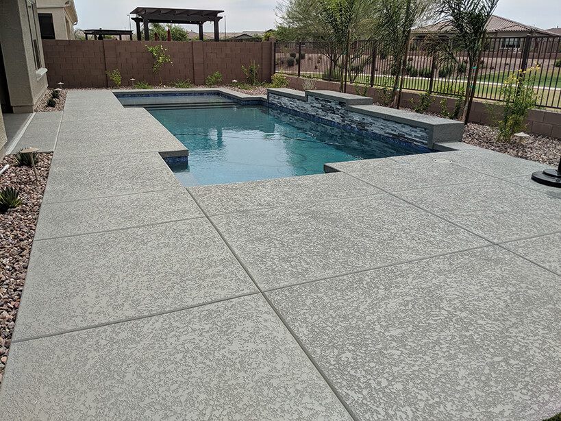 granite used as pool decks