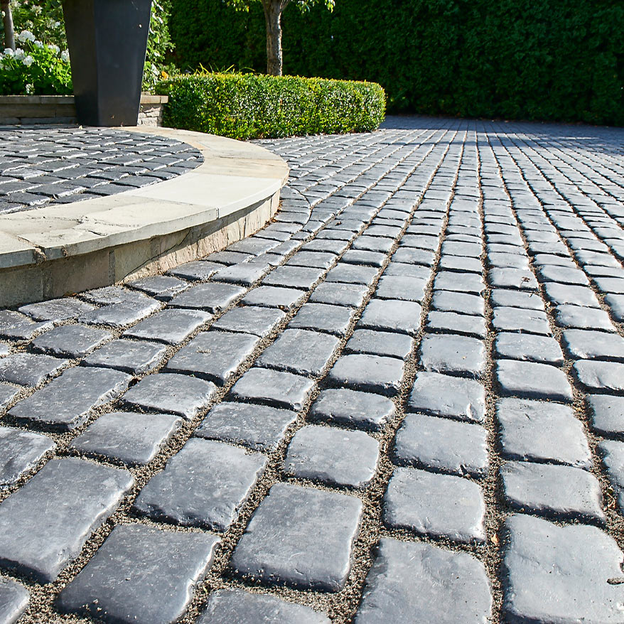 granite used as paving stones