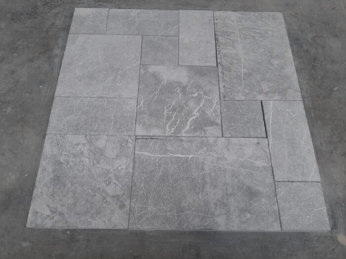 Dark Grey venato Carrara sanblasted french pattern