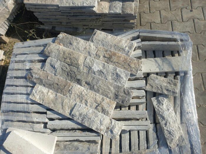 Silver travertine split face - Image 2
