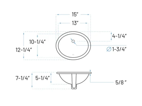 MUVCS-1013-O-Tech-Drawing sink