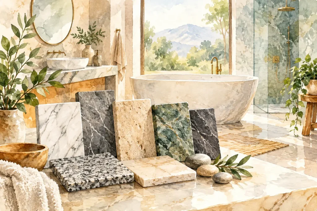 Best Bathroom Stone Choices for Lasting Style
