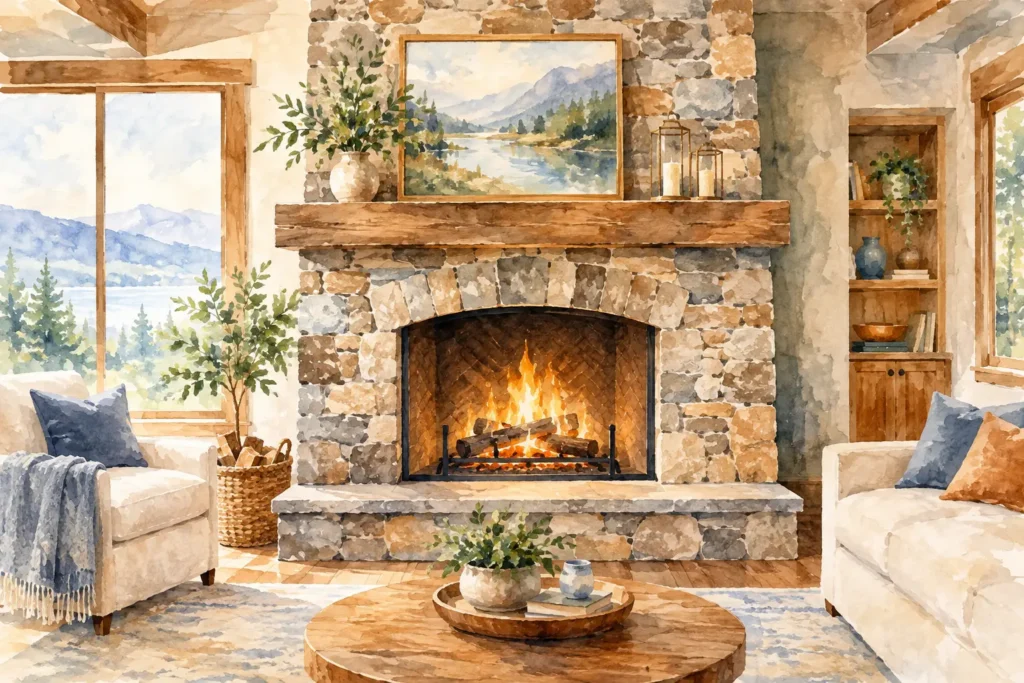 Stone Fireplace Surround Ideas for Lasting Style