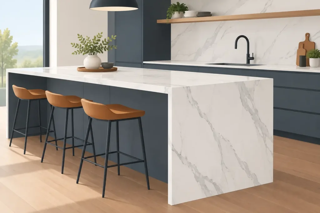 Waterfall Edge Countertop Cost: What to Expect